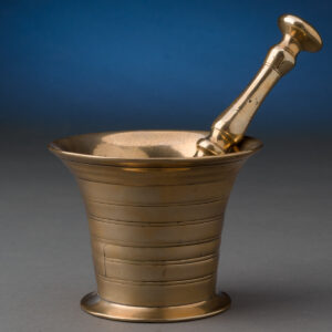 19th Century Brass Mortar & Pestle