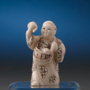 Ivory Fish Scaler Figure