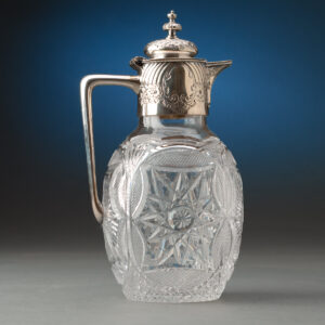 Silverplated Cut Crystal Jug