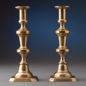 Pair of Brass Candlesticks Circa 1840