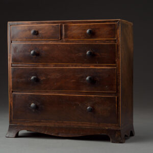 Antique Miniature Chest on Splay Feet
