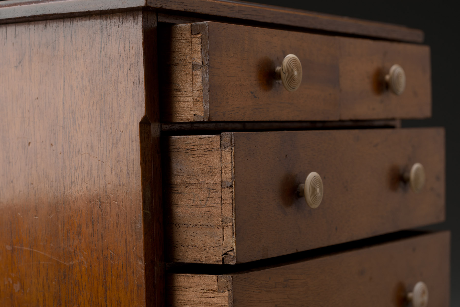 English Inlaid Mahogany Miniature Chest - Image 5