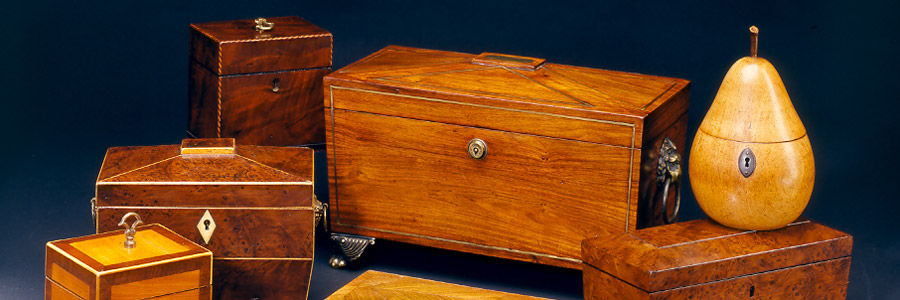 Group of Various Tea Caddies