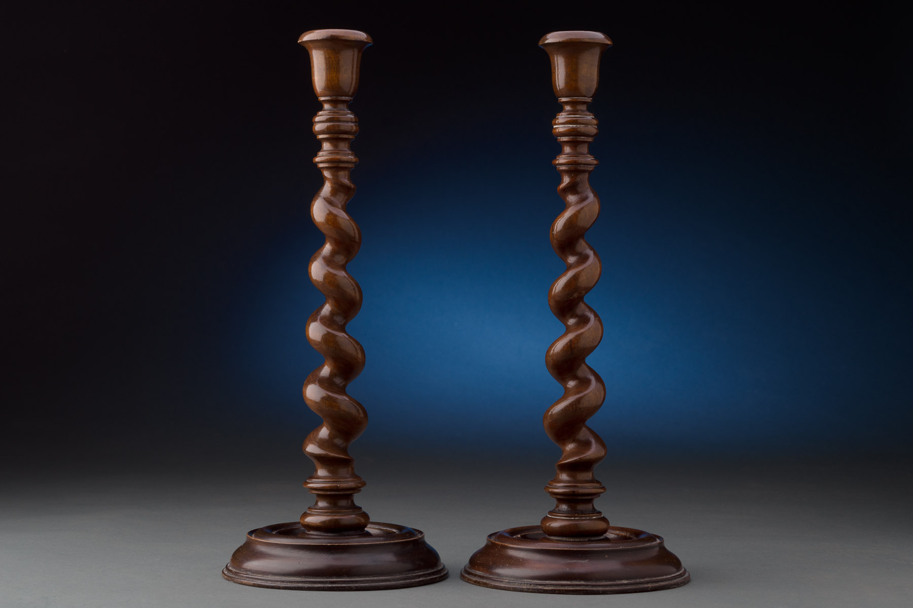 13½” Barley Twist Candlesticks