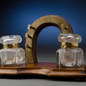 Two Bottle Horseshoe Ink Stand