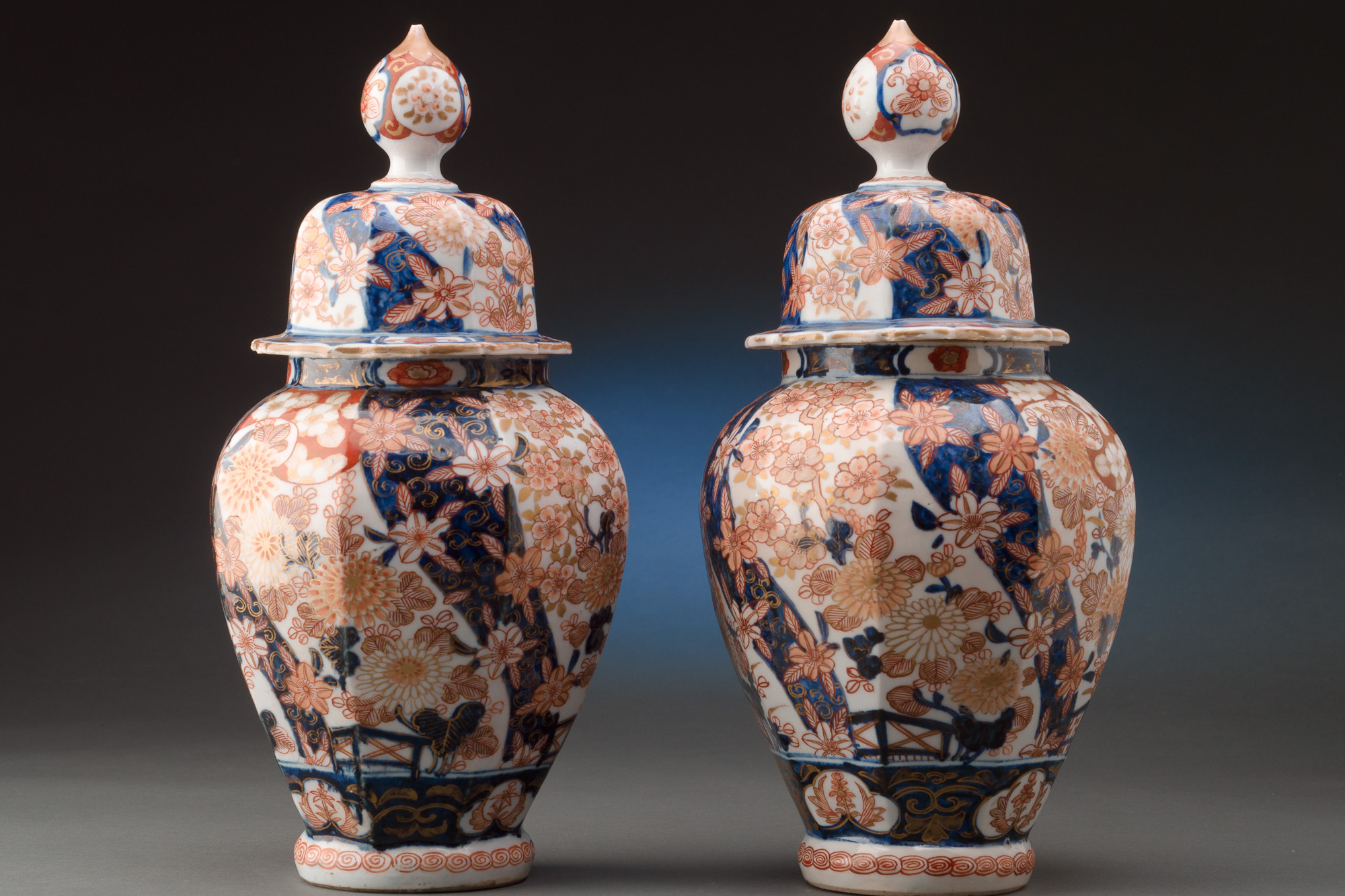 Imari Octagonal Shaped Vase