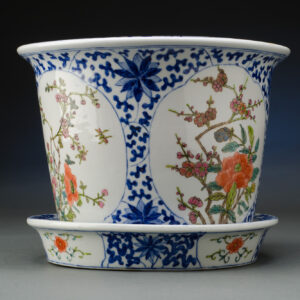 Chinese Floral Flower Pot