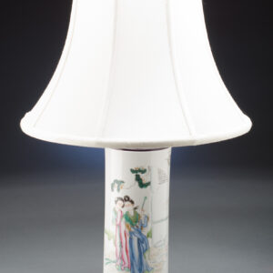 Polychrome Wig Stand Lamp