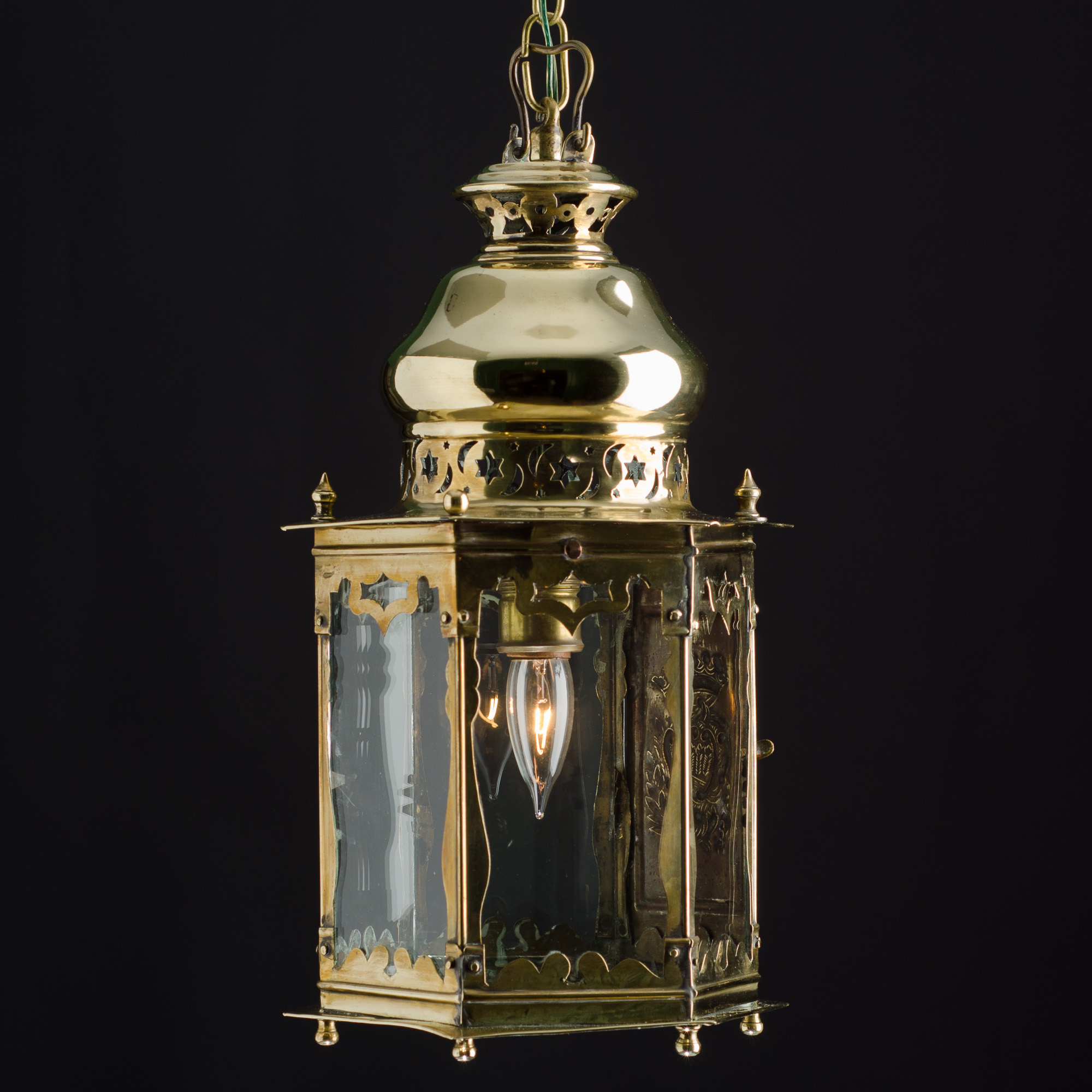 Hexagonal Hanging Lantern