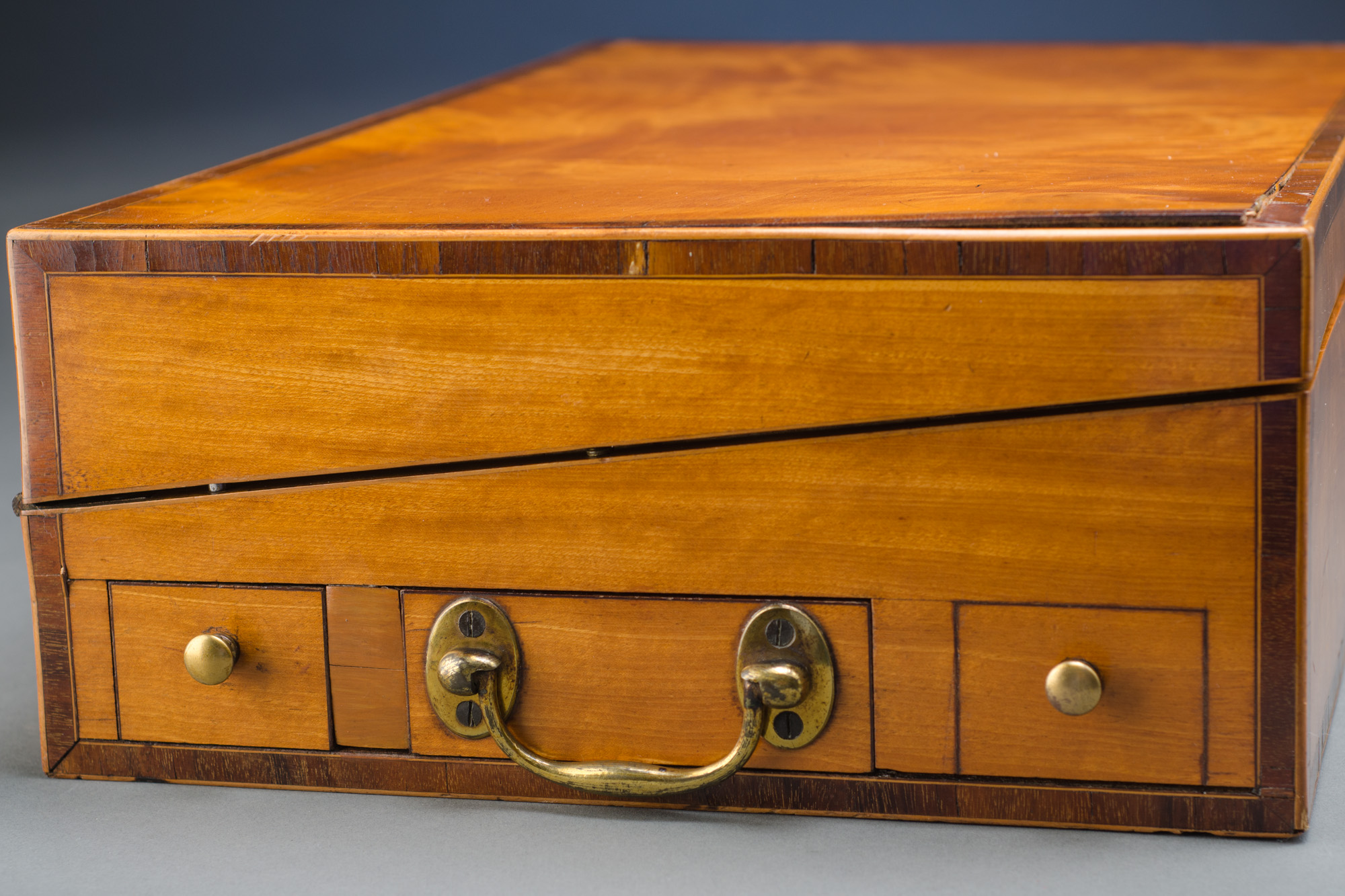 Satinwood Writing Box - Image 11
