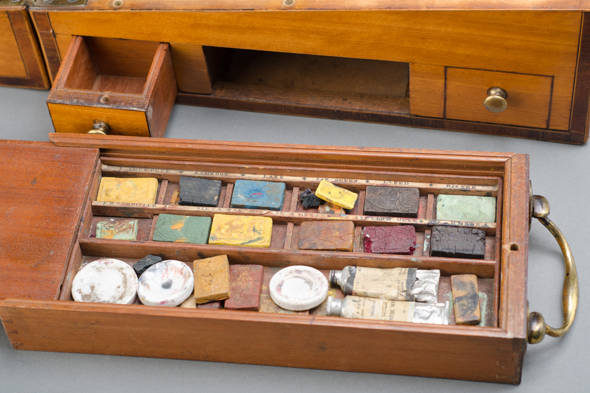 Satinwood Writing Box - Image 13