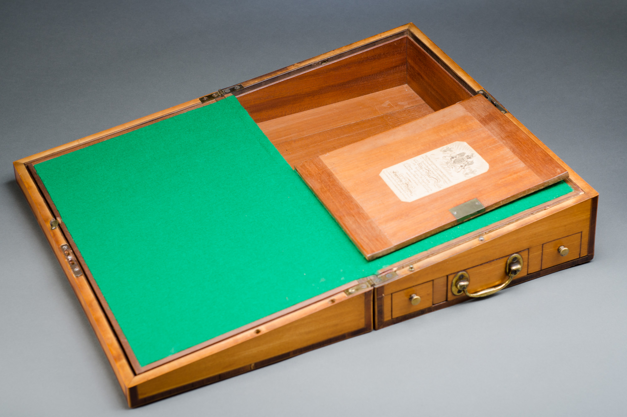 Satinwood Writing Box - Image 8