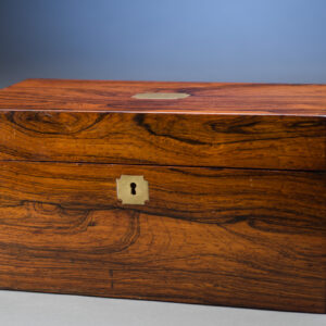 Rosewood Humidor with Brass Plate
