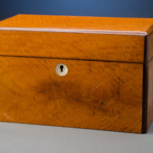 Inlaid Satinwood Tea Caddy