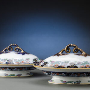 Pair of Ashworth Ironstone Entree Dishes with Lids