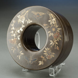 Paper mache circular box