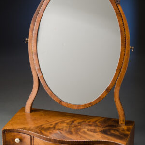 Serpentine Dressing Mirror with Inlay