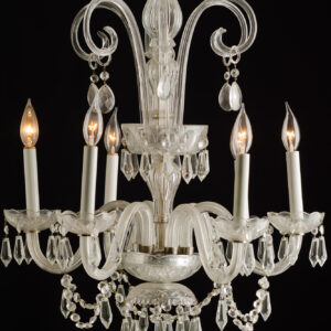 Candy Cane Top Crystal Chandelier