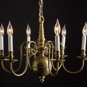 Danish Six-Lite Chandelier