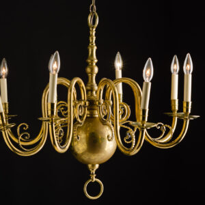 English Eight Light Chandelier