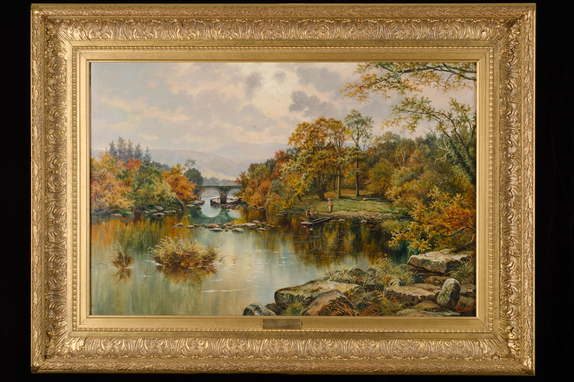 River Landscape by H.M. Livens