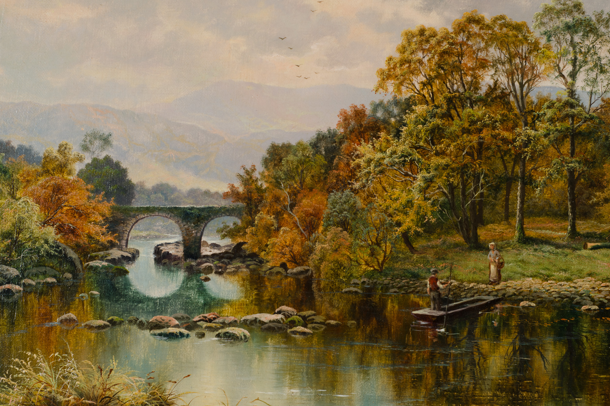 River Landscape by H.M. Livens