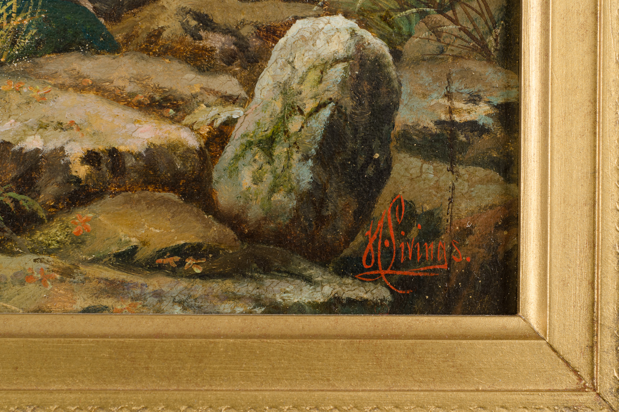 River Landscape by H.M. Livens - Image 4