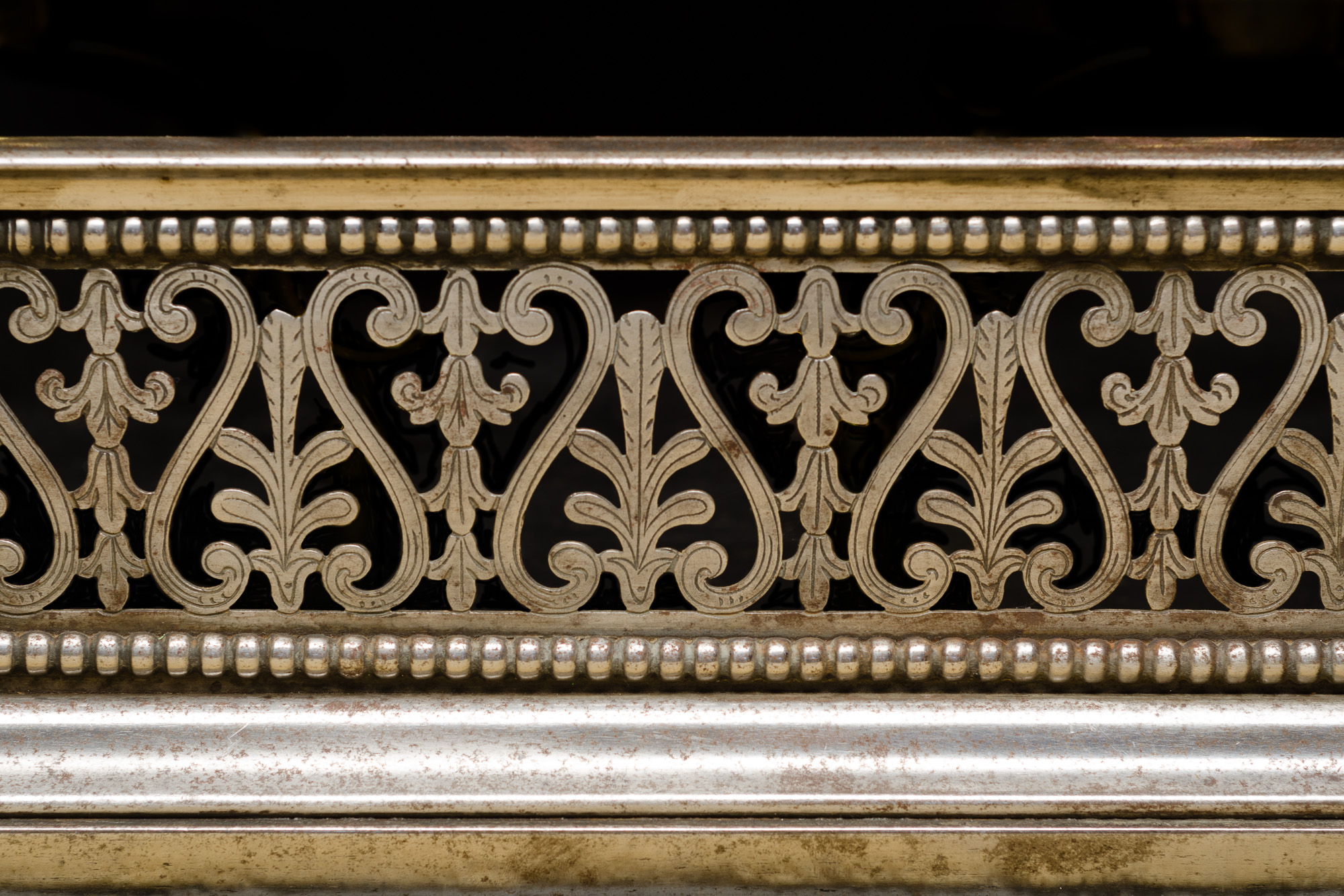 Steel Fire Fender with Urn Finials - Image 2
