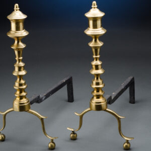 Pair of Georgian Brass Andirons