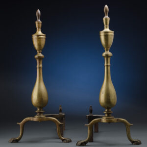 Pair of Urn Shaped Andirons