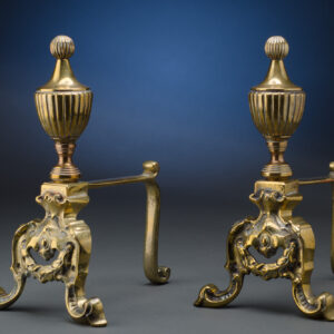 Pair of Brass Fire Dogs