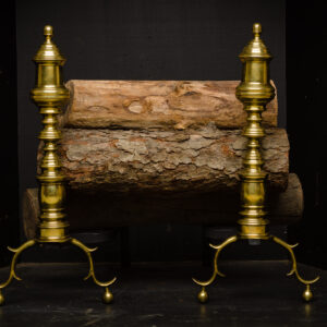 Antique Brass Andirons