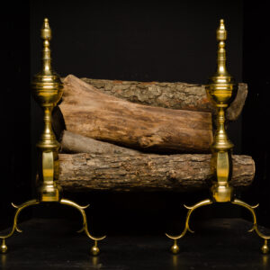 Pair of Steeple Top Andirons