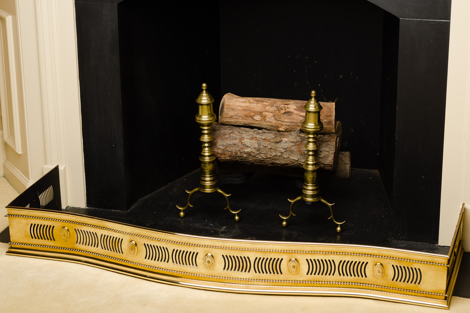 Serpentine Brass Fire Fender - Image 2