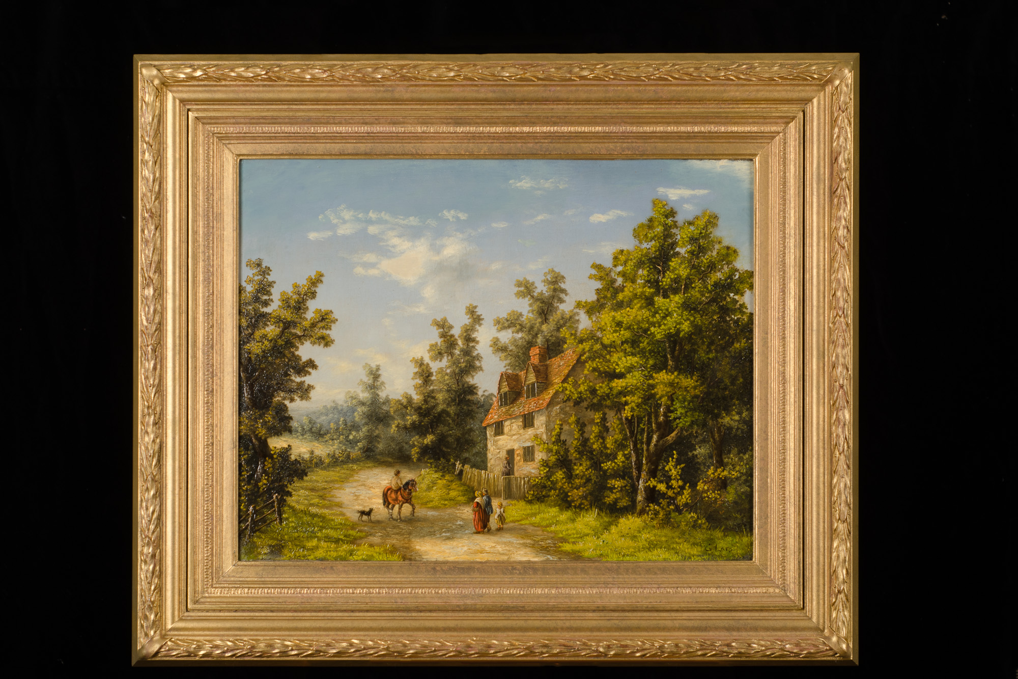 Pair of Country Scenes by G. Lara - Image 4
