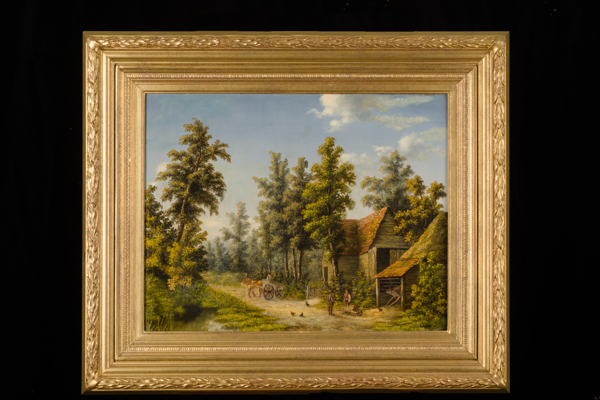 Pair of Country Scenes by G. Lara