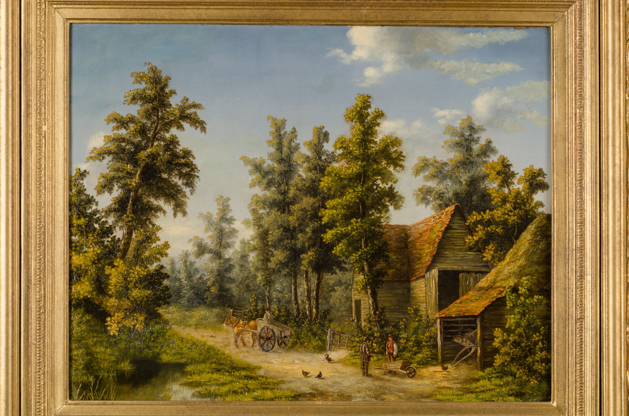 Pair of Country Scenes by G. Lara - Image 2