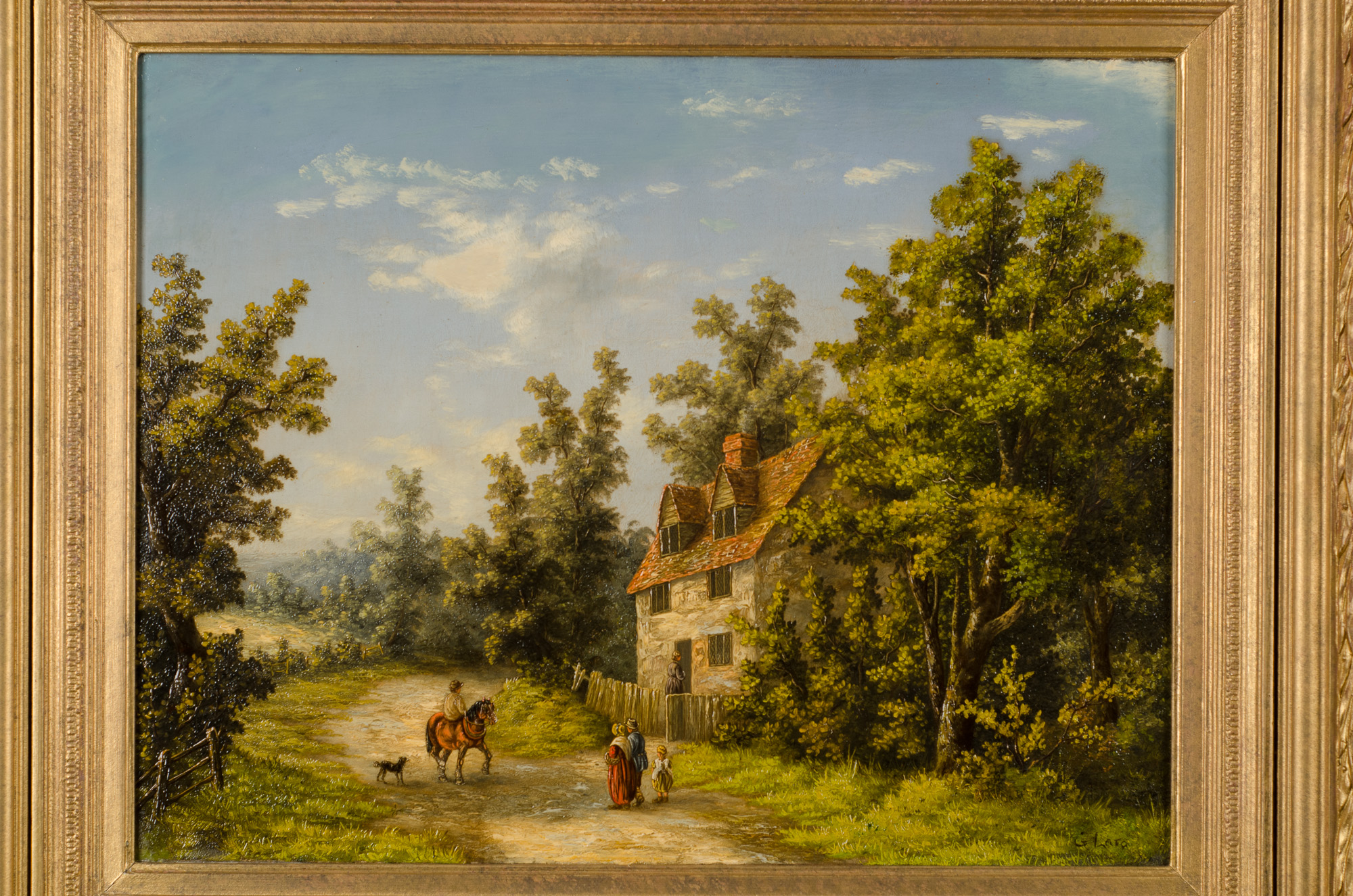 Pair of Country Scenes by G. Lara - Image 5