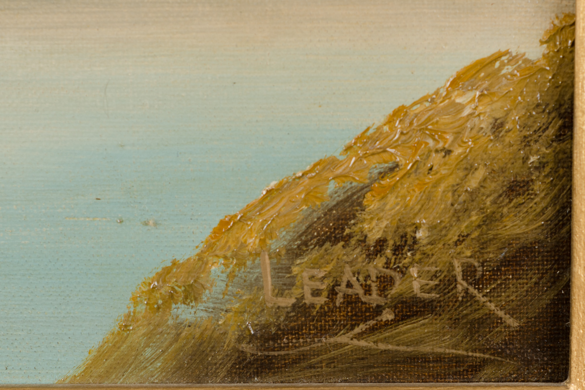 Pair of Oil on Canvas Mountain and Lake Scenes - Image 4