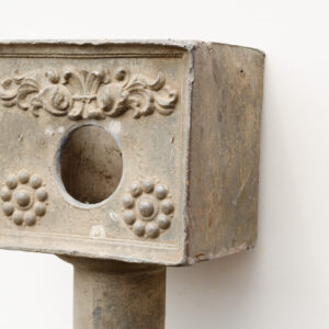 Lead Drain Pipe with Floral Design