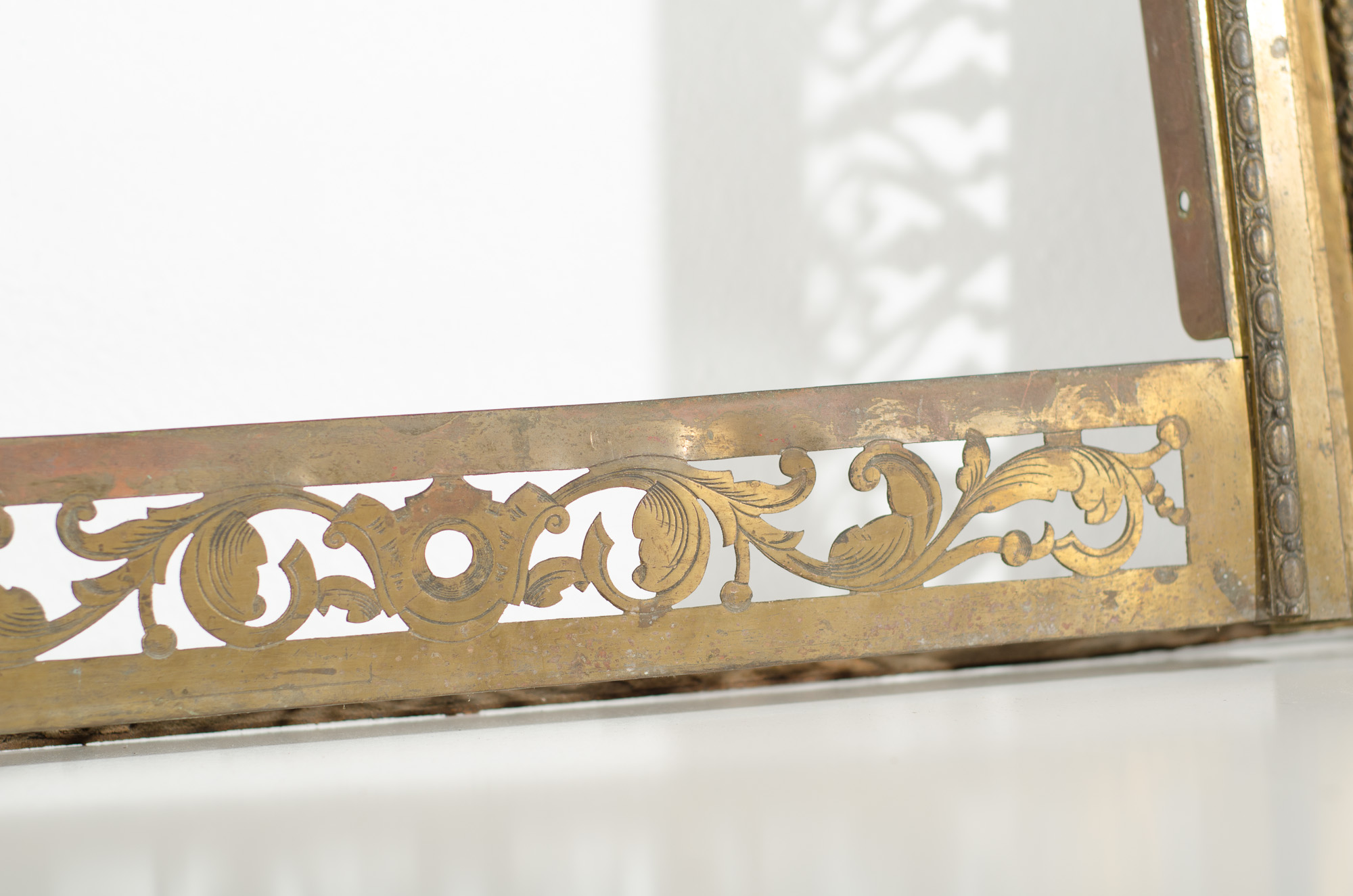 Tile and Brass Fireplace Surround - Image 8