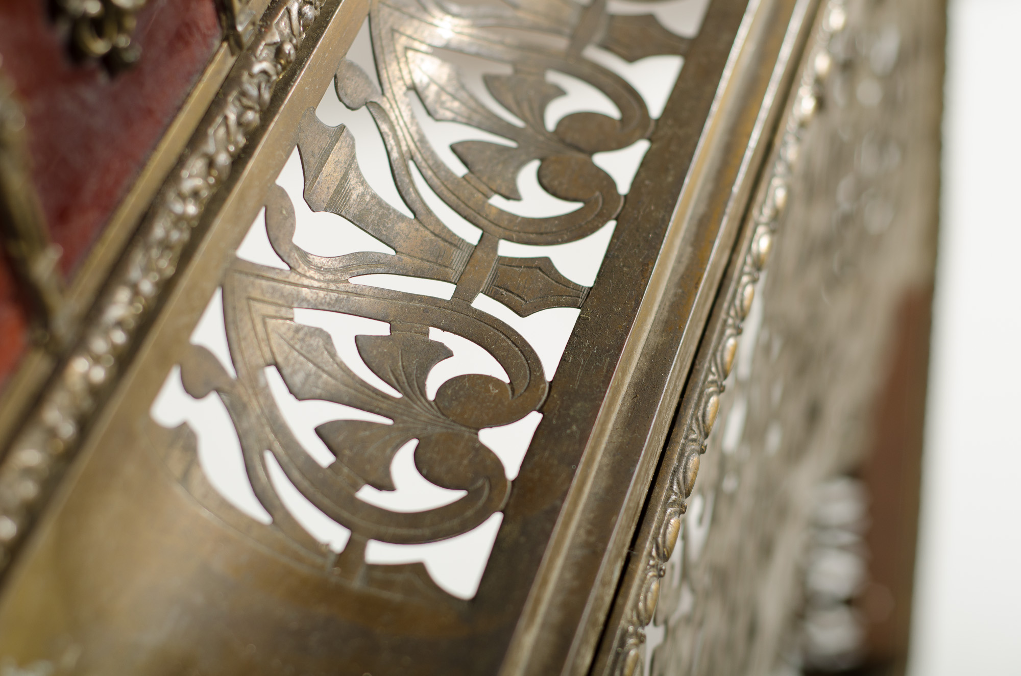 Tile and Brass Fireplace Surround - Image 5