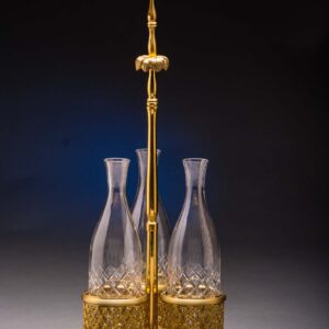 French Three Bottle Tantalus