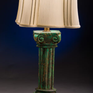 Custom Hand Carved Baluster Lamp