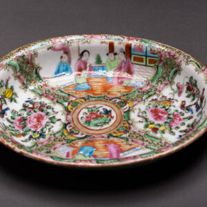 Small Rose Medallion Oval Serving Dish