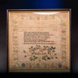 Mary Crane's 1808 Needlework Sampler