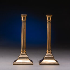 Bell Metal Column Candlesticks