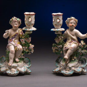 Porcelain Candlestick Sculptures