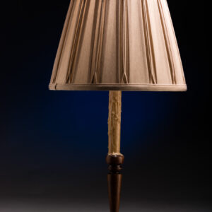Wooden Trumpet Candlestick Lamp
